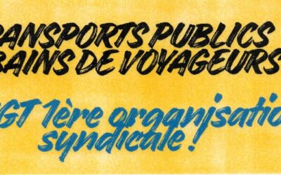 TRANSPORTS PUBLICS URBAINS DE VOYAGEURS : La CGT 1ère organisation syndicale !